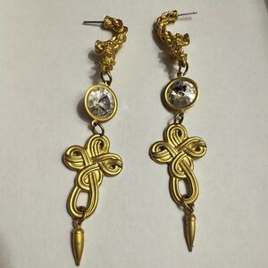 Beautiful long statement earings